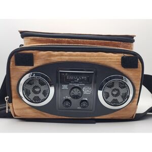Life pod Classic‎ AM/FM Stereo AUX Cooler Party Beach  Retro Bag Brown